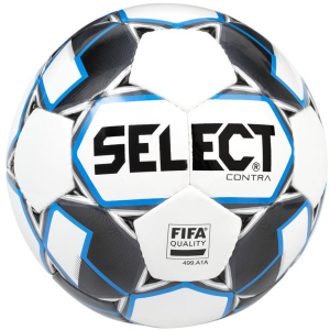 купить Мяч футбольный Select Contra FIFA (015) №5 White-Blue (5703543200719)