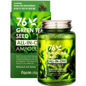 Сыворотка для лица FarmStay 76 Green Tea Seed All-In-One Ampoule с зеленым чаем 250 мл (8809469775090) в Черновцах