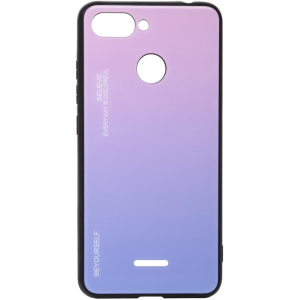 Панель BeCover Gradient Glass для Xiaomi Redmi 6/6A Pink-Purple краща модель в Чернівцях