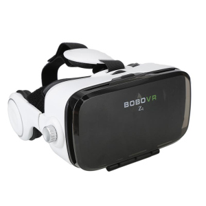 3D очки виртуальной реальности Kronos VR Box Z4 с наушниками и пультом White (par_z4) лучшая модель в Черновцах