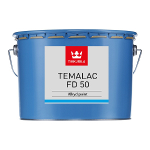 хороша модель Алкідна фарба для металу Tikkurila Темалак ФД 50 (TСL) 9л