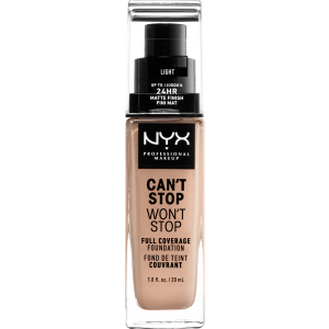 Жидкая тональная основа NYX Professional Makeup Can`t Stop Won`t Stop 24-Hour Foundation 05 Light 30 мл (800897157203) в Черновцах