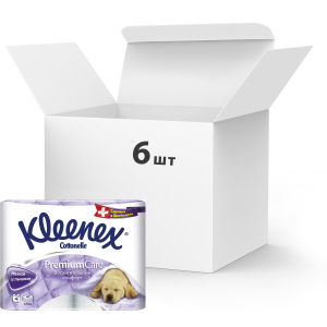 Упаковка туалетной бумаги Kleenex Premium Care 140 отрывов 4 слоя 6 шт по 4 рулона (5029054062715)