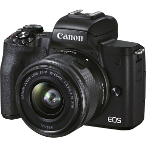 Фотокамера Canon EOS M50 Mark II Premium Live Stream Kit Black (4728C059) Офіційна гарантія! краща модель в Чернівцях