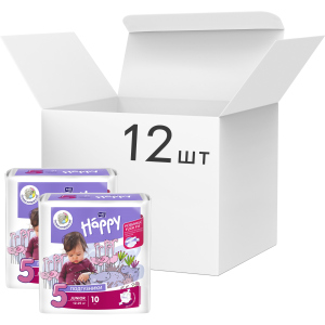 хорошая модель Упаковка детских подгузников Bella Baby Happy Junior 12-25 кг 12 пачек по 10 шт (BB-054-JU10-015/BB-054-JU10-021)