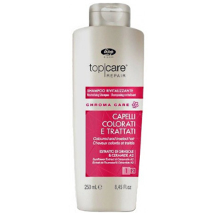 Шампунь оживляючий для фарбованого волосся Lisap Top Care Repair Chroma Care Revitalising shampoo 250 мл. краща модель в Чернівцях