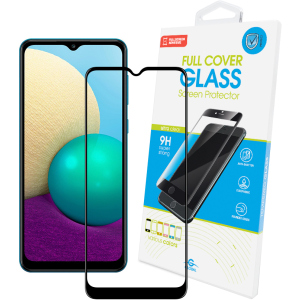 Защитное стекло Global Full Glue для Samsung Galaxy A02 Black надежный