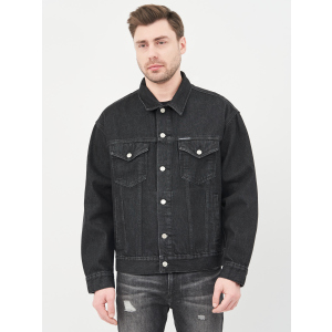 Джинсова куртка Calvin Klein Dad Jeans Jacket J30J318076-1BY XL Denim Black (8719853756102) ТОП в Чернівцях