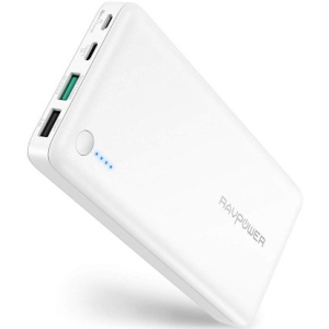 Портативний аккумулятор RavPower Power Bank 20100mAh Quick Charge 3.0 White (RP-PB043_1) білий в Чернівцях