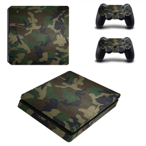 Виниловые наклейки на PS4 SLIM и Dualshock Камуфляж Sony PlayStation 4 Custom Skin Playsole Games (PV121) в Черновцах