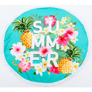 Пляжний рушник MirSon №5055 Summer Time Garden stuff 150x150 см ТОП в Чернівцях