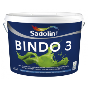 Краска для стен и потолков Sadolin Bindo 3 1 л ТОП в Черновцах