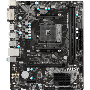 Материнская плата MSI A320M-A Pro (sAM4, AMD A320, PCI-Ex16) в Черновцах