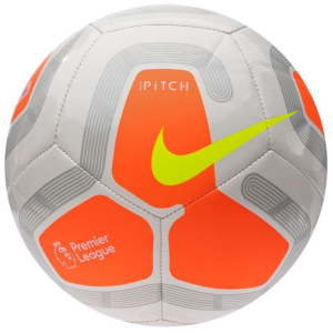 Мяч футбольный Nike Pitch Premier League Size 5 White/Оrange (SC3569-104) в Черновцах