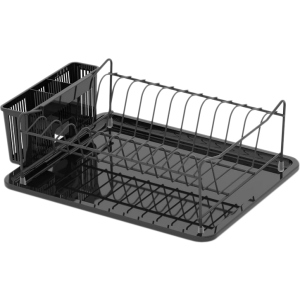 Сушка-стойка для посуды Tekno-tel КВ014 металлическая 39х30х13 см черная (8682749000224)
