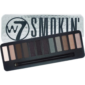 Тени для век W7 Smokin' Eye Color Palette палетка 12 цветов smoky gray and brown 15.6 г (5060406145519) в Черновцах