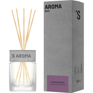 Аромадифузор Sister's Aroma Reed Diffuser Tuscan Grapes Тосканський виноград 120 мл (8681301037166) в Чернівцях