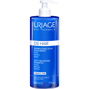 Шампунь м'який балансуючий Uriage DS Hair Soft Balancing Shampoo проти лупи 500 мл (3661434011962) в Чернівцях