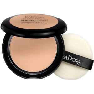 Пудра для обличчя Isadora Velvet Touch Sheer Cover Compact Powder 46 warm beige 10 г (7317852149461) ТОП в Чернівцях