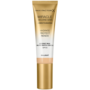 Тональная основа Max Factor Miracle Second Skin №03 Ligt 30 мл (3614229764765) ТОП в Черновцах