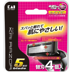Запасні леза для чоловічого верстата для гоління Kai з 5 лезами 4 шт (4901331017148) ТОП в Чернівцях