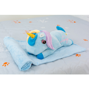 Плед детский MirSon №1068 Unicorn with Blue Mane 100х160 (2200003094190) лучшая модель в Черновцах