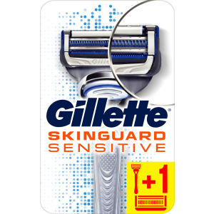 Станок для бритья мужской (Бритва) Gillette SkinGuard Sensitive с 2 сменными картриджами (7702018486342) в Черновцах