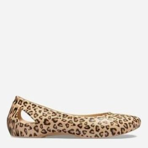 Балетки Crocs Jibbitz Laura Printed Leopard/Gold Women Flat 205865-98R 37-38 (W7) 23.8 см Леопардові (6447195069254) краща модель в Чернівцях