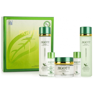 Набір для догляду за обличчям Зелений Чай Jigott Well-being Green Tea Skin Care 3SET (8809541281266) ТОП в Чернівцях