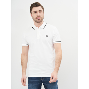 Поло Calvin Klein Jeans Tipping Slim Polo J30J315603-YAF L Ck White (8719852967110) в Черновцах