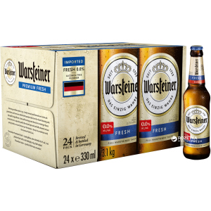 хороша модель Упаковка пива Warsteiner Premium Fresh Безалкогольне 0.33 л x 24 шт (4000856005989)