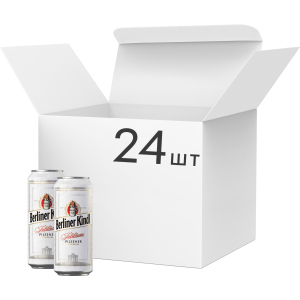 Упаковка пива Berliner Kindl Jubilaums Pilsener світле фільтроване 5.1% 0.5 л х 24 шт (4053400279114) ТОП в Чернівцях