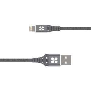 Кабель Promate NerveLink-i USB/Lightning MFI 2.4А 1.2 м Grey (nervelink-i.grey) ТОП в Чернівцях