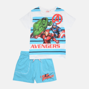 Комплект (футболка + шорти) Disney Avengers C UE1067 116 см Білий (3609084714567) в Чернівцях