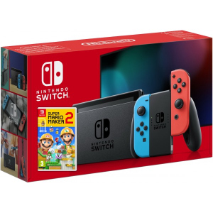 Nintendo Switch Neon Blue-Red (Upgraded version) + Игра Super Mario Maker 2 (русская версия) в Черновцах