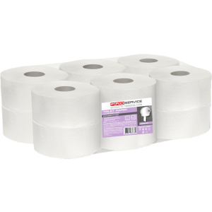 Туалетний папір для диспенсерів PRO service Comfort 2-шаровий 120 м 12 рулонів (32760643) краща модель в Чернівцях