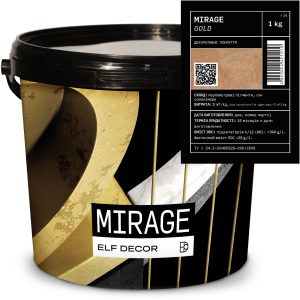 Декоративна штукатурка Elf Decor Mirage 0.5 - 1 мм 1 кг Gold (mba1mgold) в Чернівцях