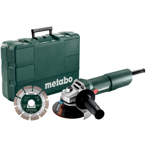 Угловая шлифмашина Metabo W 750-125 SET КШМ 750 Вт, 125 мм + диск (603605510) в Черновцах