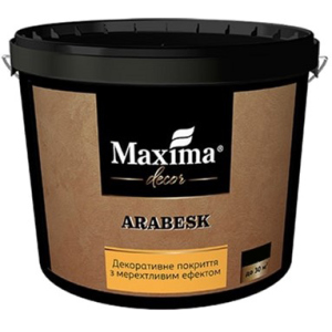 Декоративне покриття Maxima з мерехтливим ефектом "Arabesk" 5 кг (4820024427012) краща модель в Чернівцях