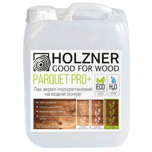 Лак акрил-полиуретановый на водной основе Holzner Parquet Pro+ Матовый 5 л