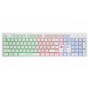 Клавиатура REAL-EL 7070 Comfort Backlit, white рейтинг