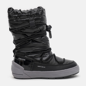 хорошая модель Сапоги детские Geox J Sleigh Girl B Abx J049SA/0LVBC/C9999 33 Black (8054730827866)