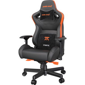 Кресло игровое Anda Seat Fnatic Edition Black/Orange Size XL (AD12XL-FNC-PV/F) ТОП в Черновцах