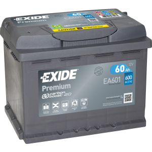 Автомобильный аккумулятор Exide Premium 60 А·ч (+/-) Euro (600EN) (EA601) лучшая модель в Черновцах