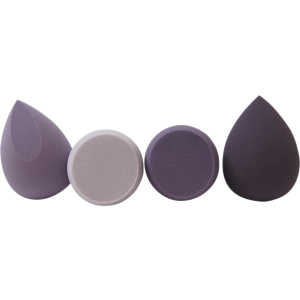 Набір спонжів для макіяжу Biutee у боксі для зберігання Фіолетовий 4 шт (BEA7358888118) ТОП в Чернівцях