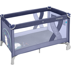 Манеж-ліжечко Baby Design Simple 03 Blue (292576) (5901750292576) ТОП в Чернівцях