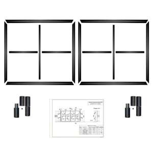 Комплект воріт КСС (Звари сам) на проріз 3.5 метра 160