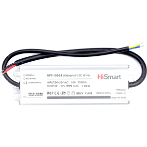 Блок питания HiSmart 24V 6.3A 150W PFC IP67 (NPF-150-24) лучшая модель в Черновцах