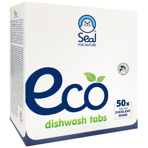 Таблетки для посудомийної машини Seal Eco for Nature для миття та полоскання посуду 50 шт (4750104001705) в Чернівцях