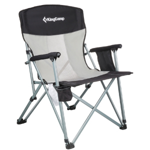 Стул KingCamp Hard Arm Chair Черный (KC3825 BLACK/MEDIUMGREY) ТОП в Черновцах